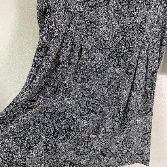 J Jill Wearever Collection Womens Medium Stretch Tunic Top Pleated Back Shirt - Picture 7 of 8